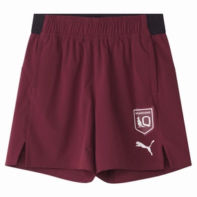 Sport Clip Compatible Junior's State Of Origin Queensland Maroons 2025 Training Shorts