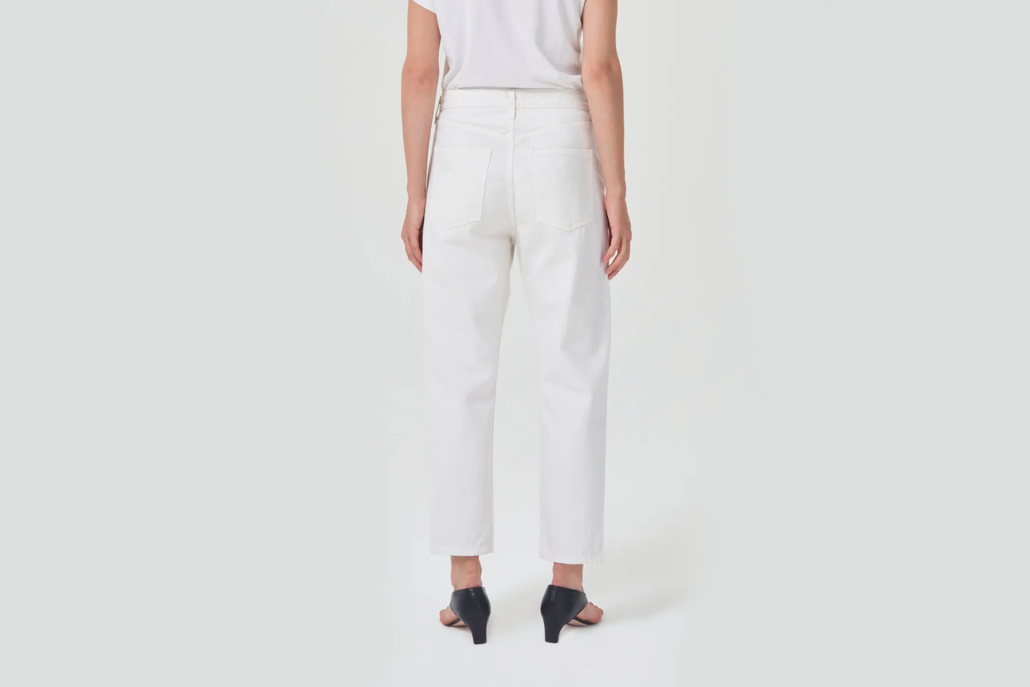 AGOLDE "90's Crop Mid Rise Straight Jean" W - Salt Basic Wear