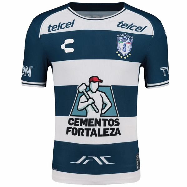 Full Sleeve Design Anti Fade Technology Charly Pachuca Home Jersey 24/25 (White/Navy)