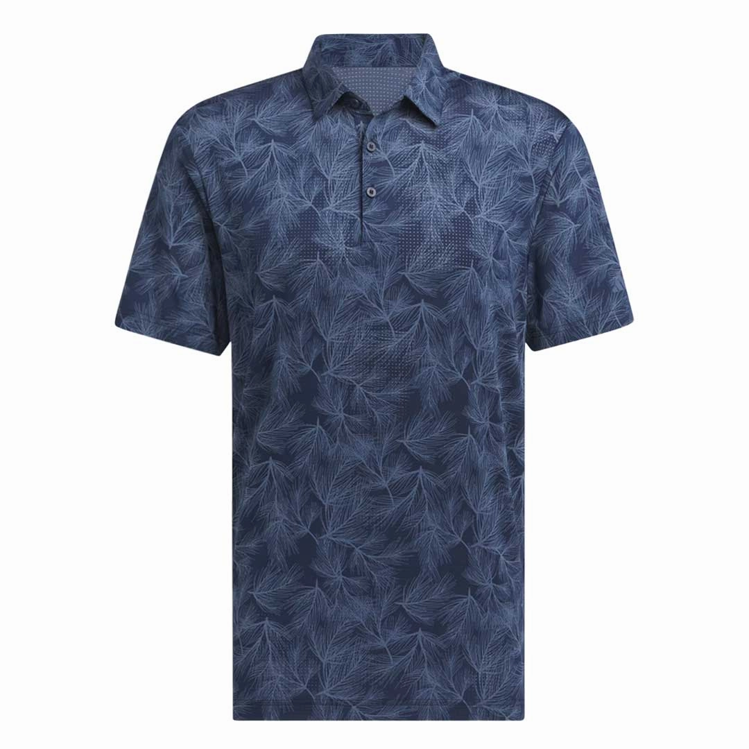 adidas - Men's Blue Ultimate365 Mesh Print Polo (IL0568) Casual Wear