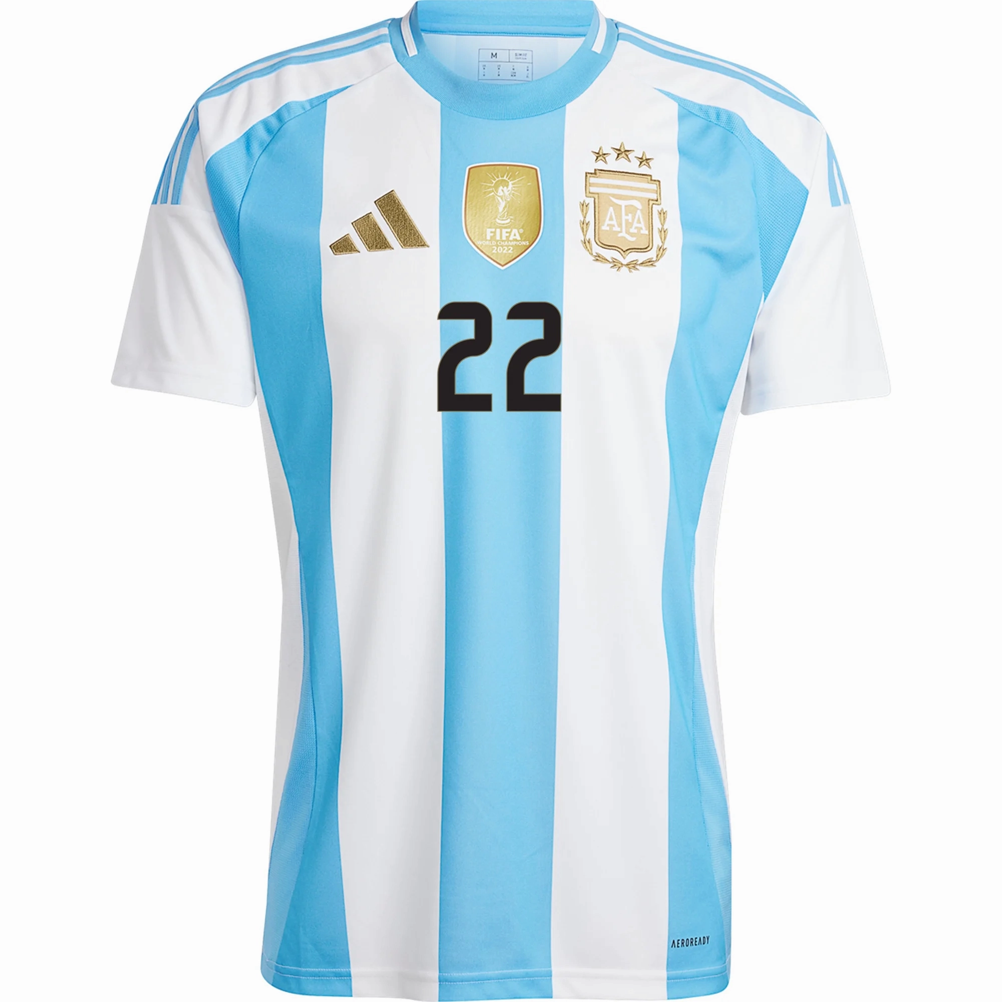 3D Knit Texture adidas Argentina Lautaro Martinez Home Jersey 24/25 (White/Blue Burst)