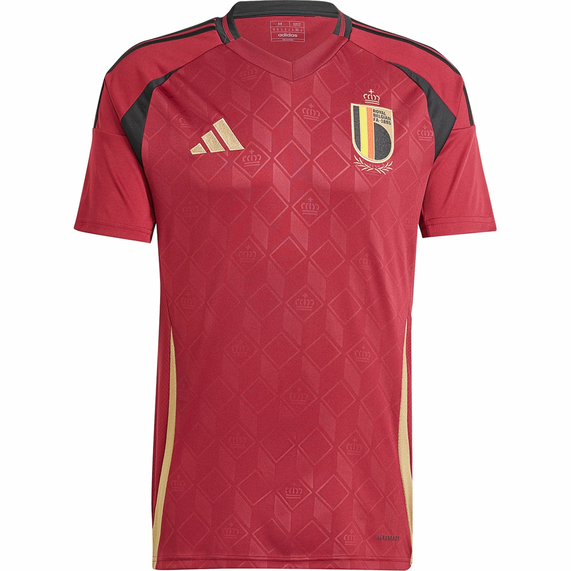 adidas Belgium Home Jersey 24/25 (Burgundy) Breath Flow