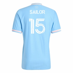 adidas Sailor Inter Miami Authentic Third Jersey 25/26 (Blue/Pink) Non Irritating Seams Comfort Performance