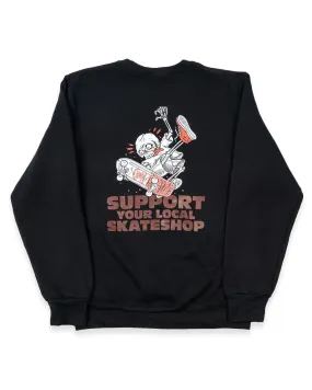 Skateshop Day SSD25 Russell Athletics Skeleton Crewneck - Black Luxury Touch FlexibleCollar