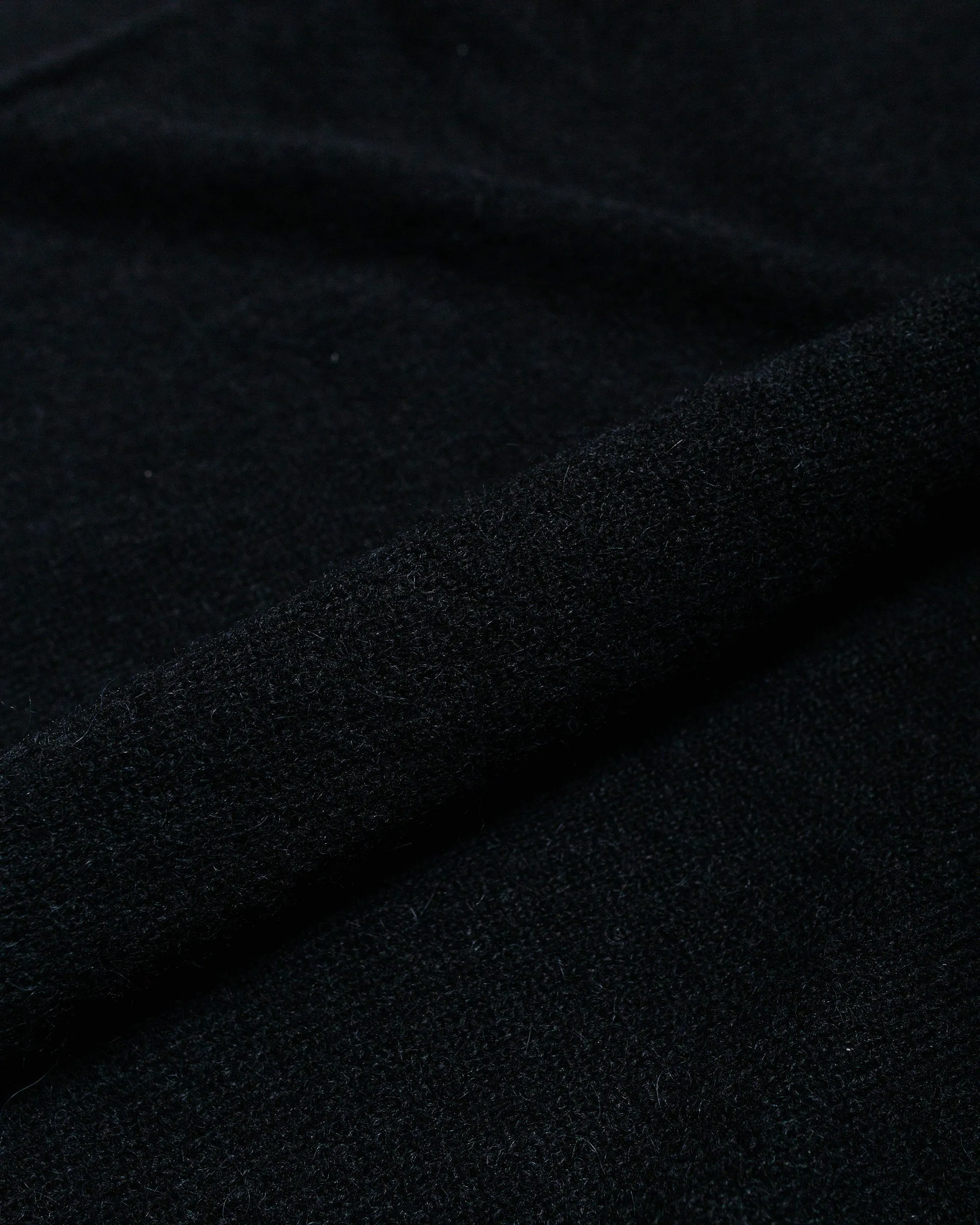 Our Legacy Evening Polo Black Fuzzy Alpaca Layered Style marbled