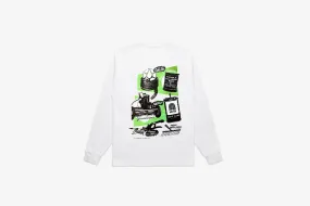 Manor x Timeless "Greens Keeper L/S" M - White / Black / Green Sun shield