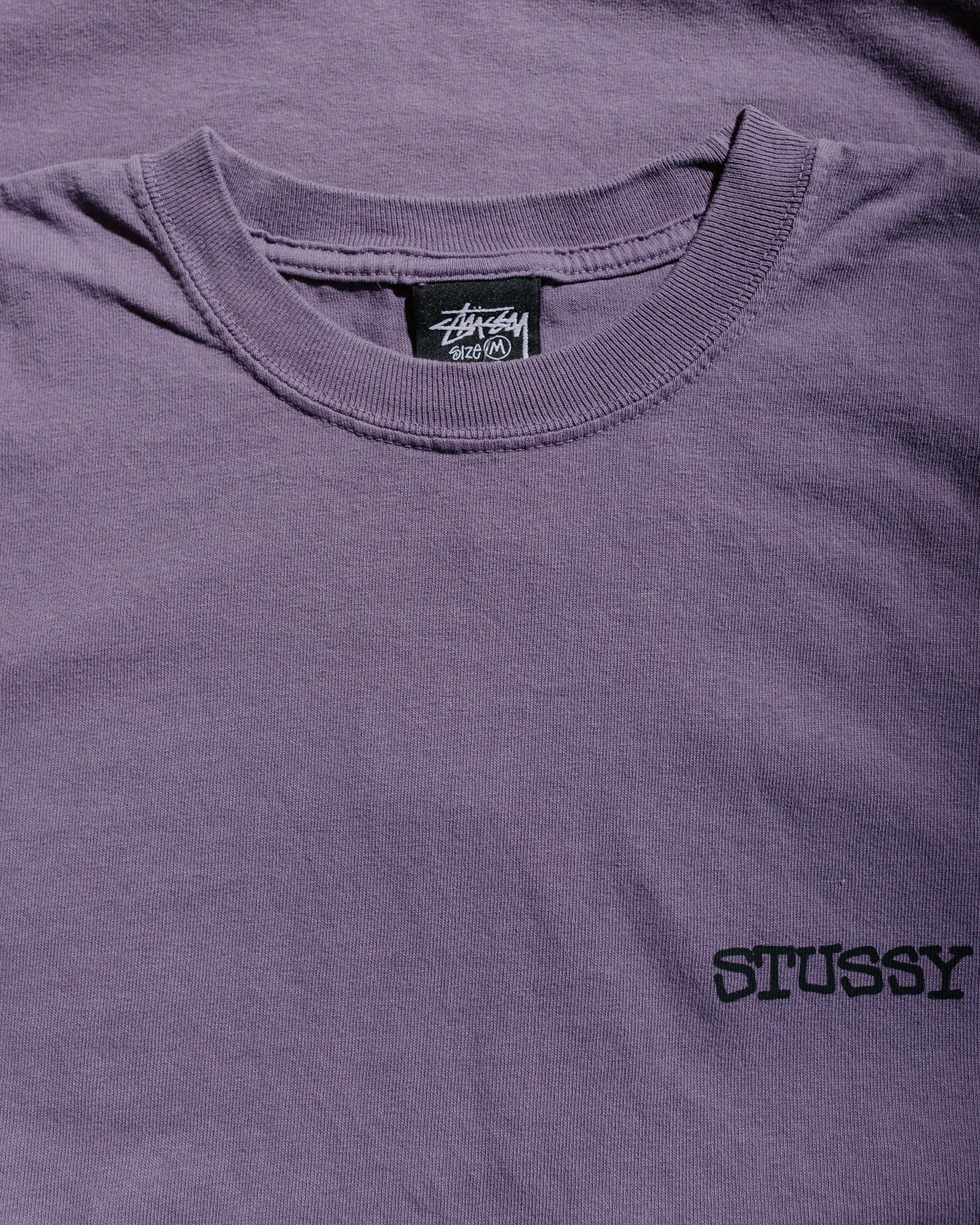 St??ssy Jumbo Pigment Dyed Tee Grape Hypoallergenic fabric Recommended