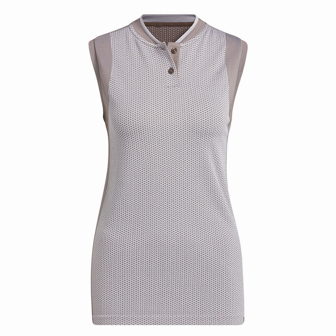 Soft Touch Interior adidas - Women's Ultimate365 Tour Sleeveless Primeknit Polo (HT6340)