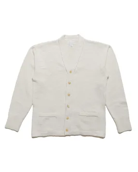 The Real McCoy's MC24016 Cotton Summer Cardigan Ecru Athleisure Look