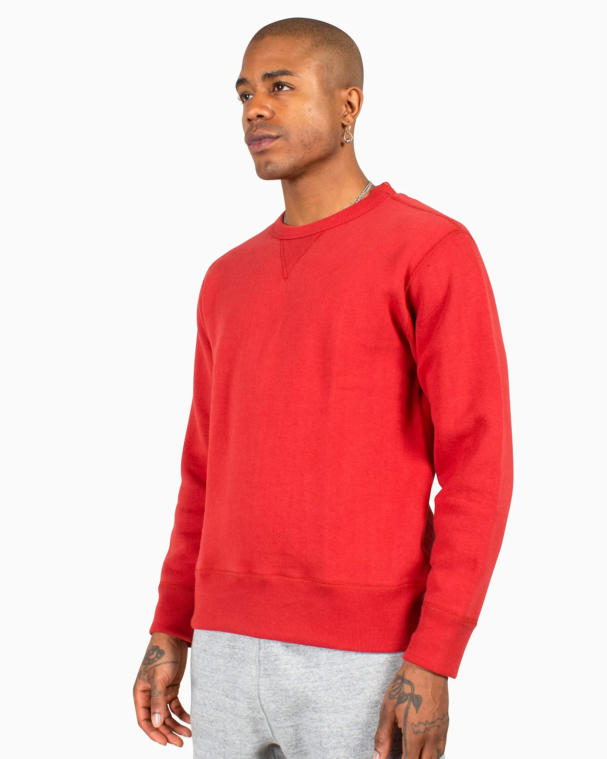 The Real McCoy??s MC13111 Sweatshirt / Loop Wheel Cherry Comfy Streetwear Comfy Wearable
