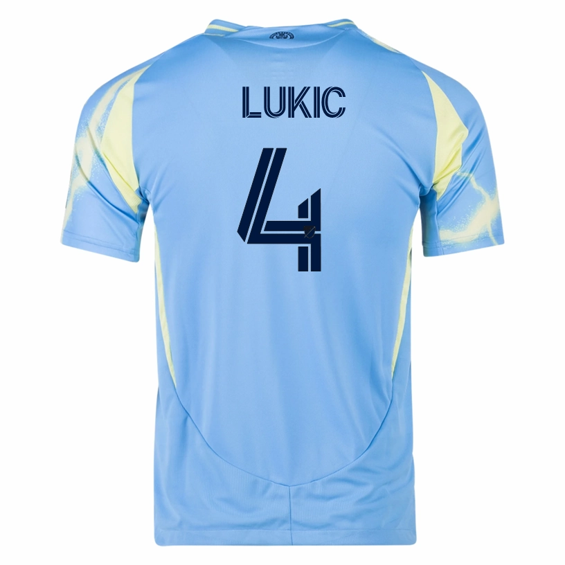 adidas Philadelphia Union Jovan Lukic Authentic Away Jersey 25/26 (Blue/Yellow) Neutral Style