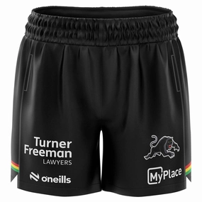 Kid's NRL Penrith Panthers 2025 Training Shorts Eco Friendly Dye