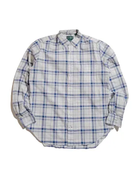 Gitman Vintage Bros. Navy Archive Dishtowel Check Shirt Student Essential