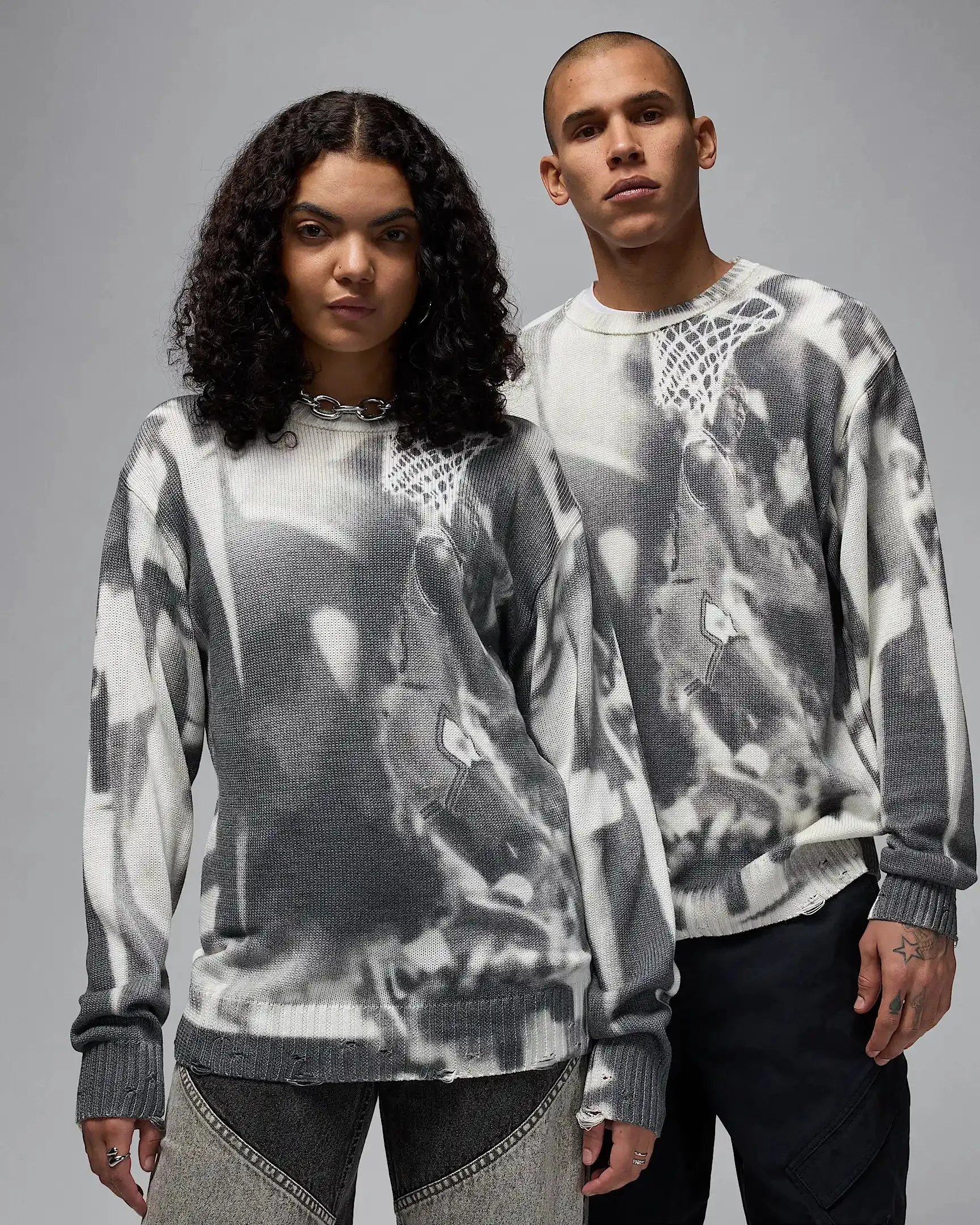 Ventilated Back Panels Air Jordan "Knit Sweater" - M - Sail