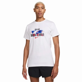 Breathable Mesh Panels Fast Forward Running T-shirt