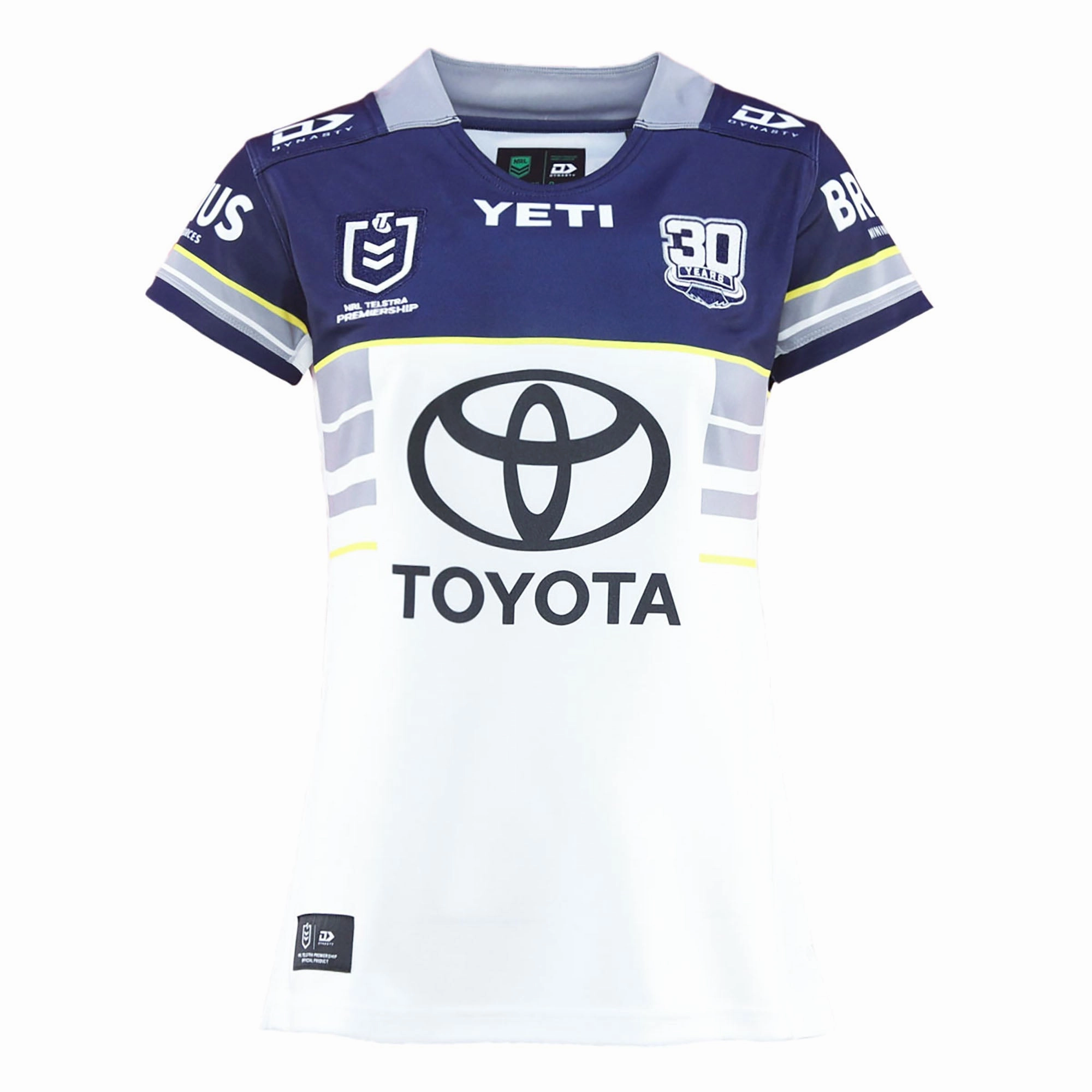 Mesh Ventilation Zones Zip Up Women's NRL North Queensland Cowboys 2025 Replica Home Jersey