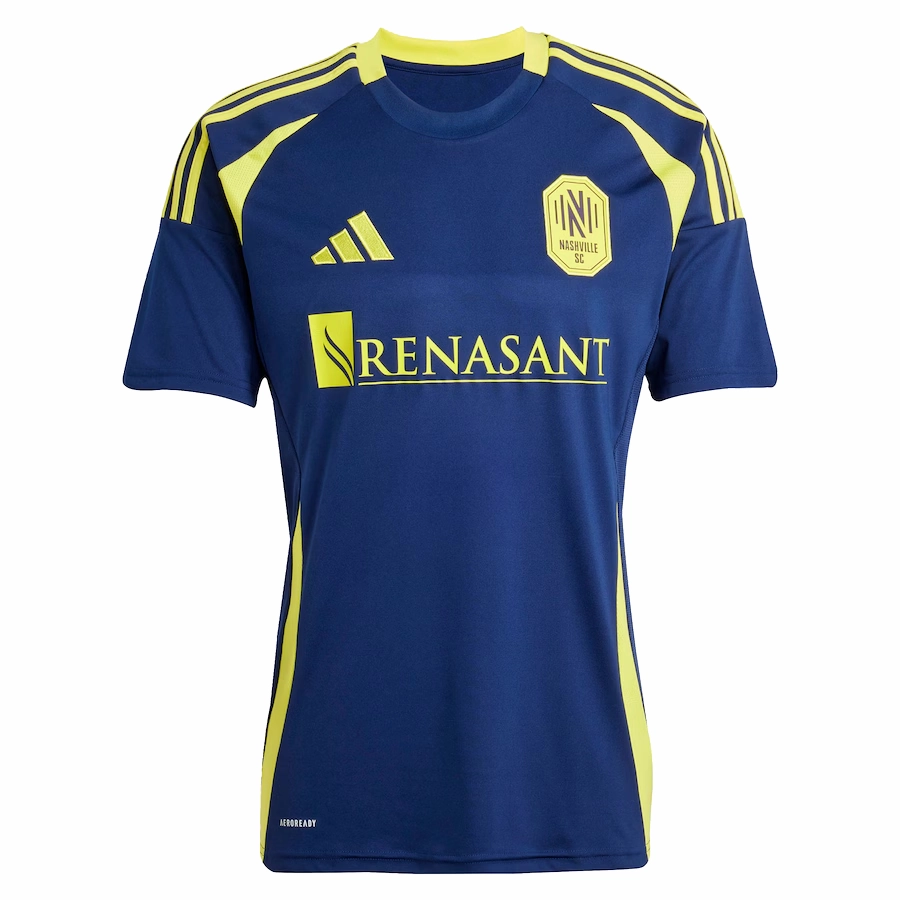 High Collar Design adidas Nashville Jacob Shaffelburg Away Jersey 25/26 (Tena Blue)