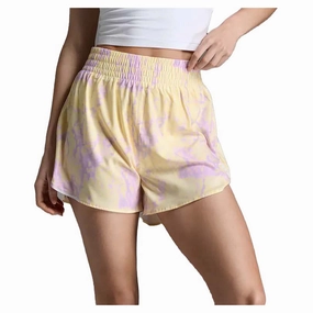 Women's Aero Hi-Rise 4 Inch Shorts Patchwork Design fade resistant color