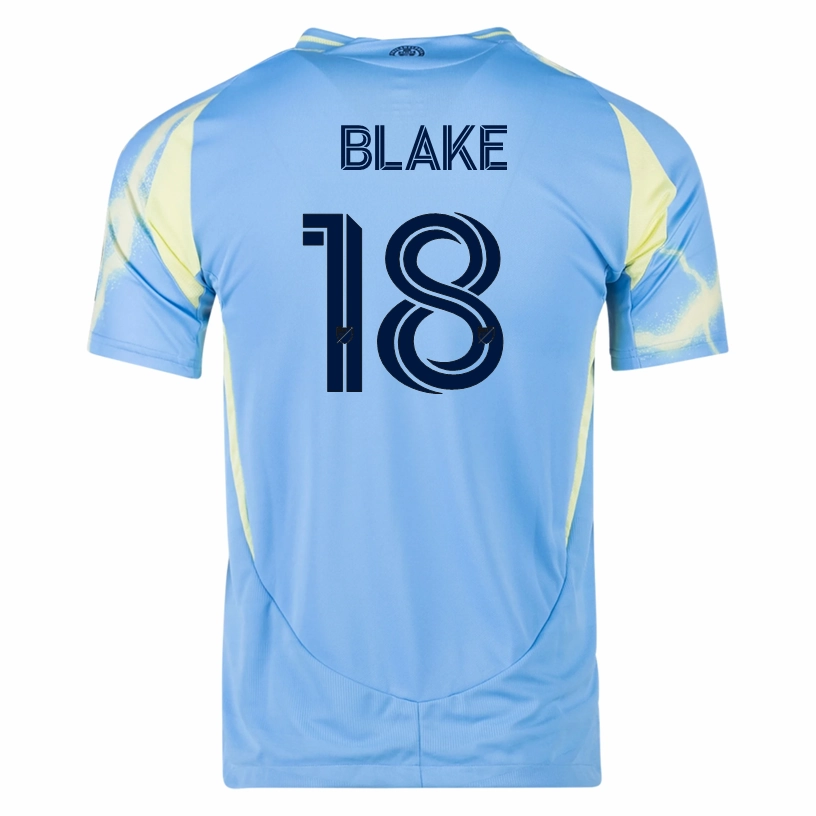 adidas Philadelphia Union Andre Blake Authentic Away Jersey 25/26 (Blue/Yellow) Daily Training