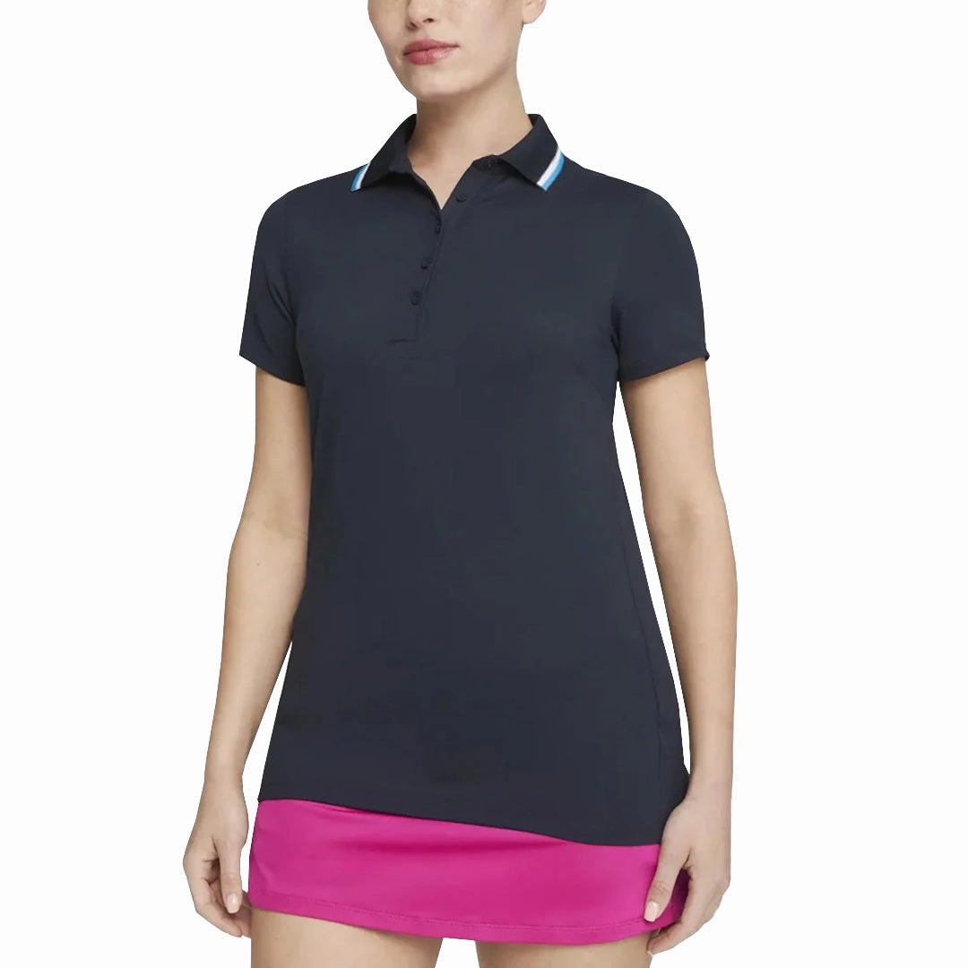 Tear Resistant Fabric Weave Comfort Performance Puma - Women's Cloudspun Tipped Short Sleeve Polo (622155 05)