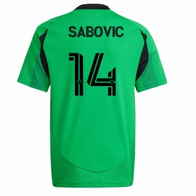 adidas Austin FC Besard Sabovic Home Jersey 25/26 (Real Green) Durable Recycled Blend Dynamic Ergonomic Fit