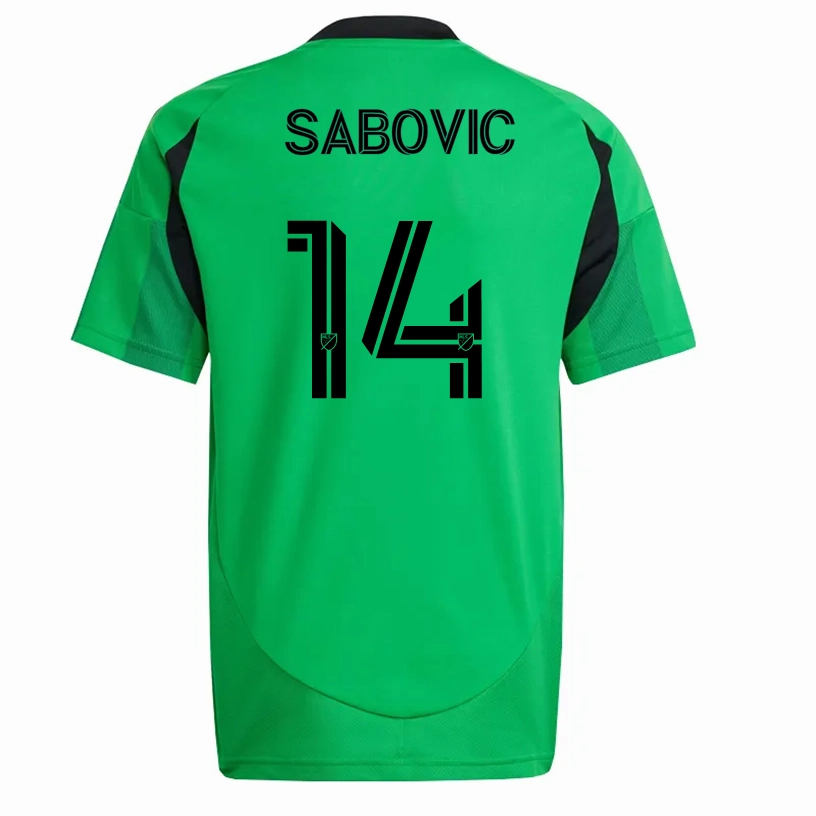 adidas Austin FC Besard Sabovic Home Jersey 25/26 (Real Green) Durable Recycled Blend Dynamic Ergonomic Fit