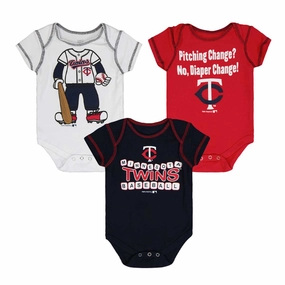 Ventilation Panels MLB - Kids' (Infant) Minnesota Twins 3 Piece Short Bodysuits (KT32B5A 05)