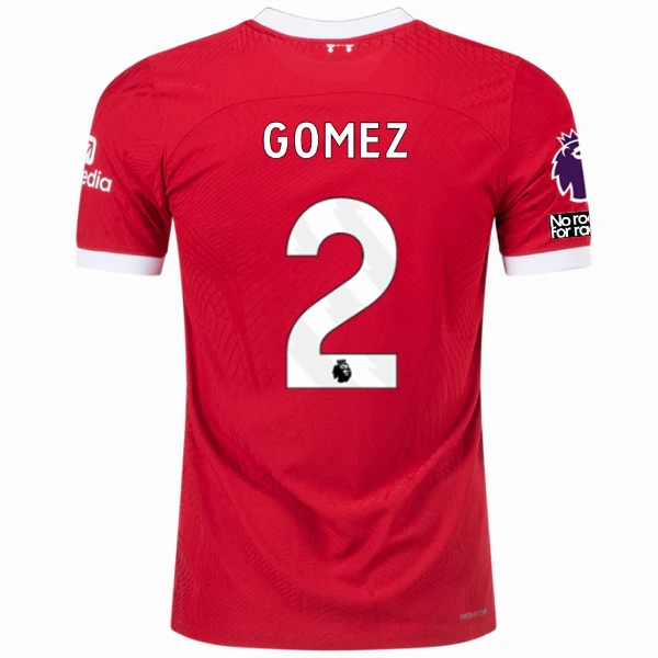 Nike Liverpool Authentic Joe Gomez Vaporknit Match Home Jersey w/ EPL   No Room For Racism 23/24 (Red/White) Tagless label