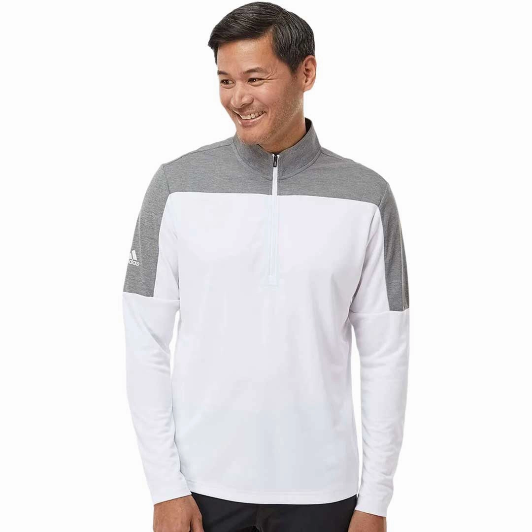 adidas - Men's Ultimate365 Lightweight 1/4 Zip Pullover (HD1188) Yarn Dyed Fabric Classic Feel