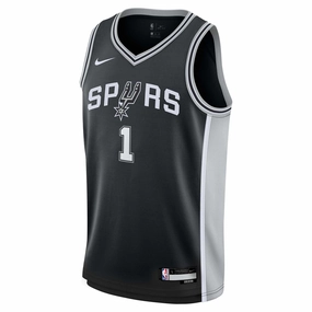 Stylish Comfort Junior's NBA San Antonio Spurs Victor Wembanyama Swingman Icon Jersey