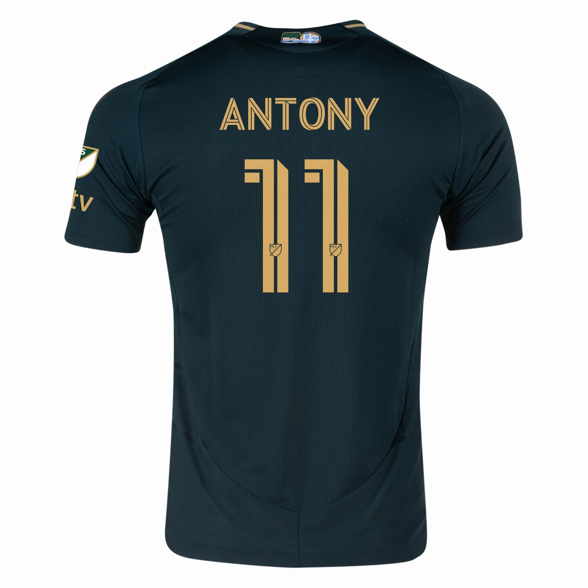 adidas Antony Portland Timbers Authentic Home Jersey w/ MLS & Apple Patch 25/26 (Green/Gold) Breathe Zone Run Ready