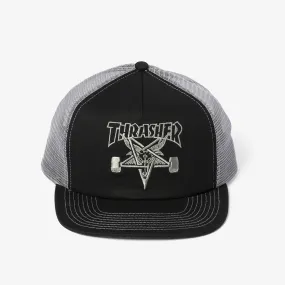 Skategoat Mesh Trucker (Black/Silver) Denim style Warm Tracksuit