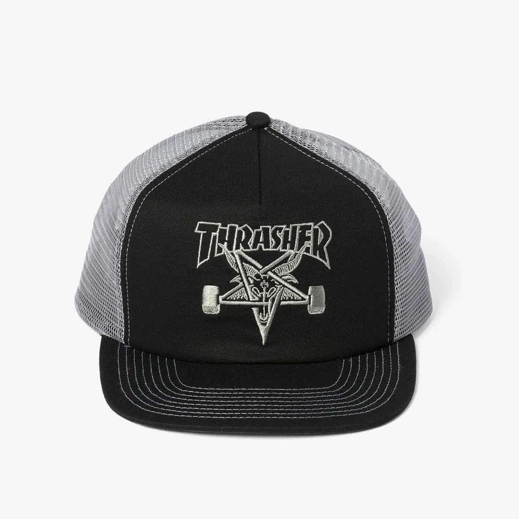 Skategoat Mesh Trucker (Black/Silver) Denim style Warm Tracksuit