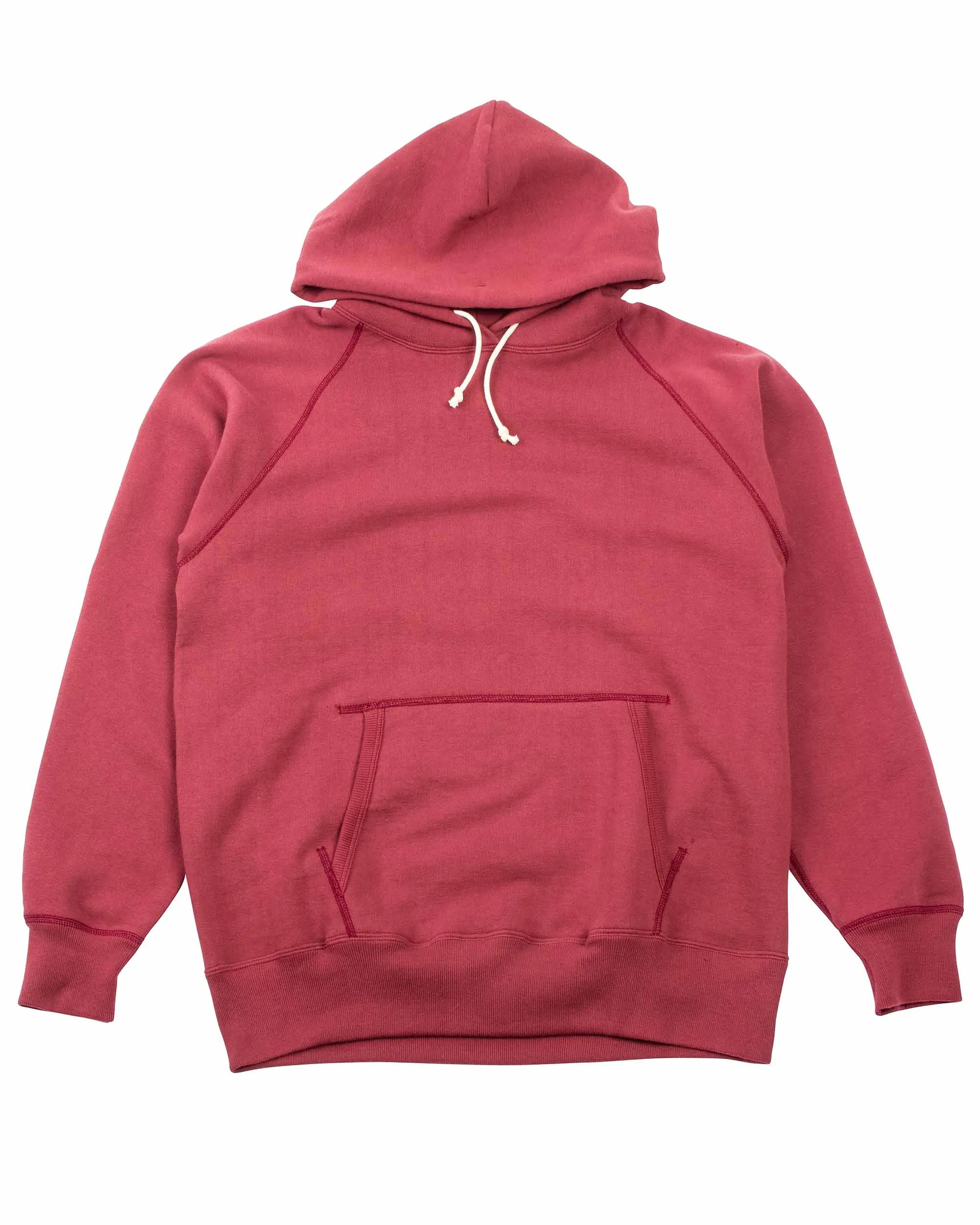 The Real McCoy's MC21017 9oz. Loopwheel Parka Maroon glove accents sock accents