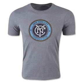 Quick Wear Complementary Colors adidas Men's New York City FC Heather Originals Vintage Tri-Blend T-Shirt (Gray)