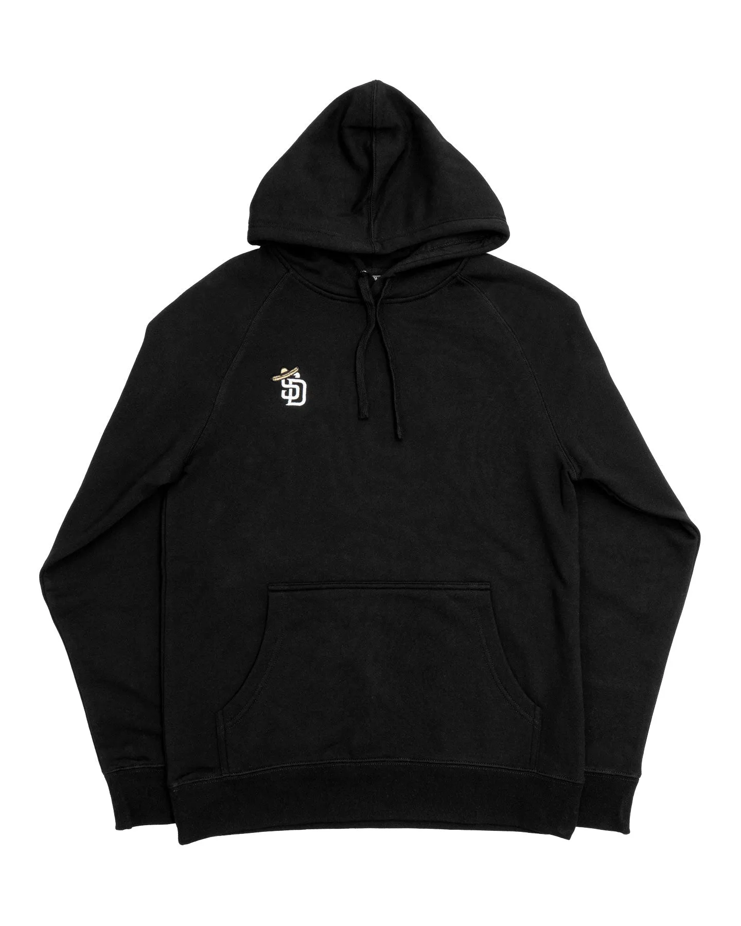 Warm Tracksuit Soft Jersey Overload Sombrero Embroidered Hoodie - Black