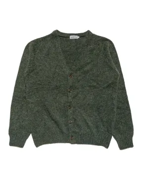 Lost & Found Shaggy Cardigan Spruce Brunch Outfit