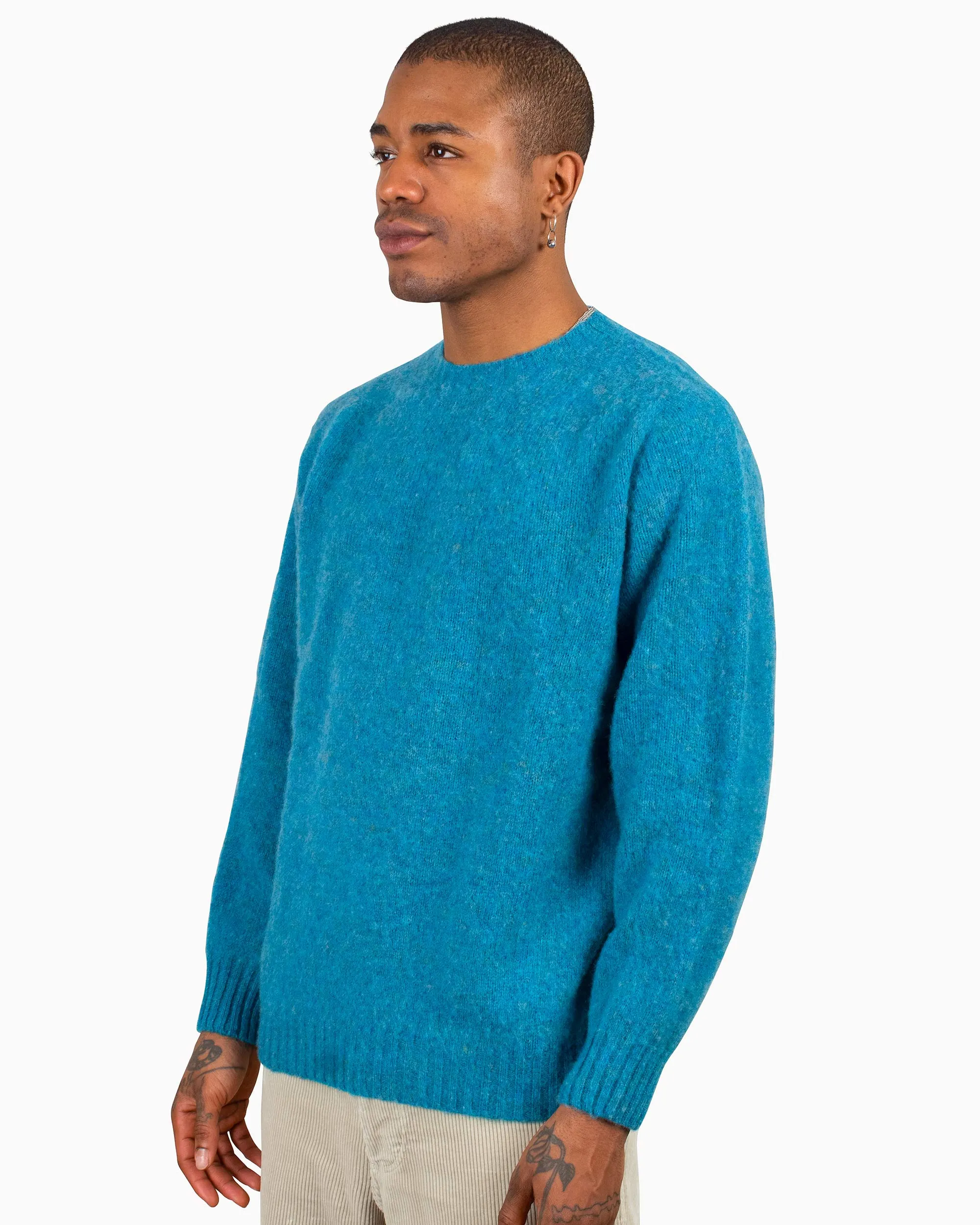 Lost & Found Shaggy Sweater Azure product bundle All-Weather Comfort