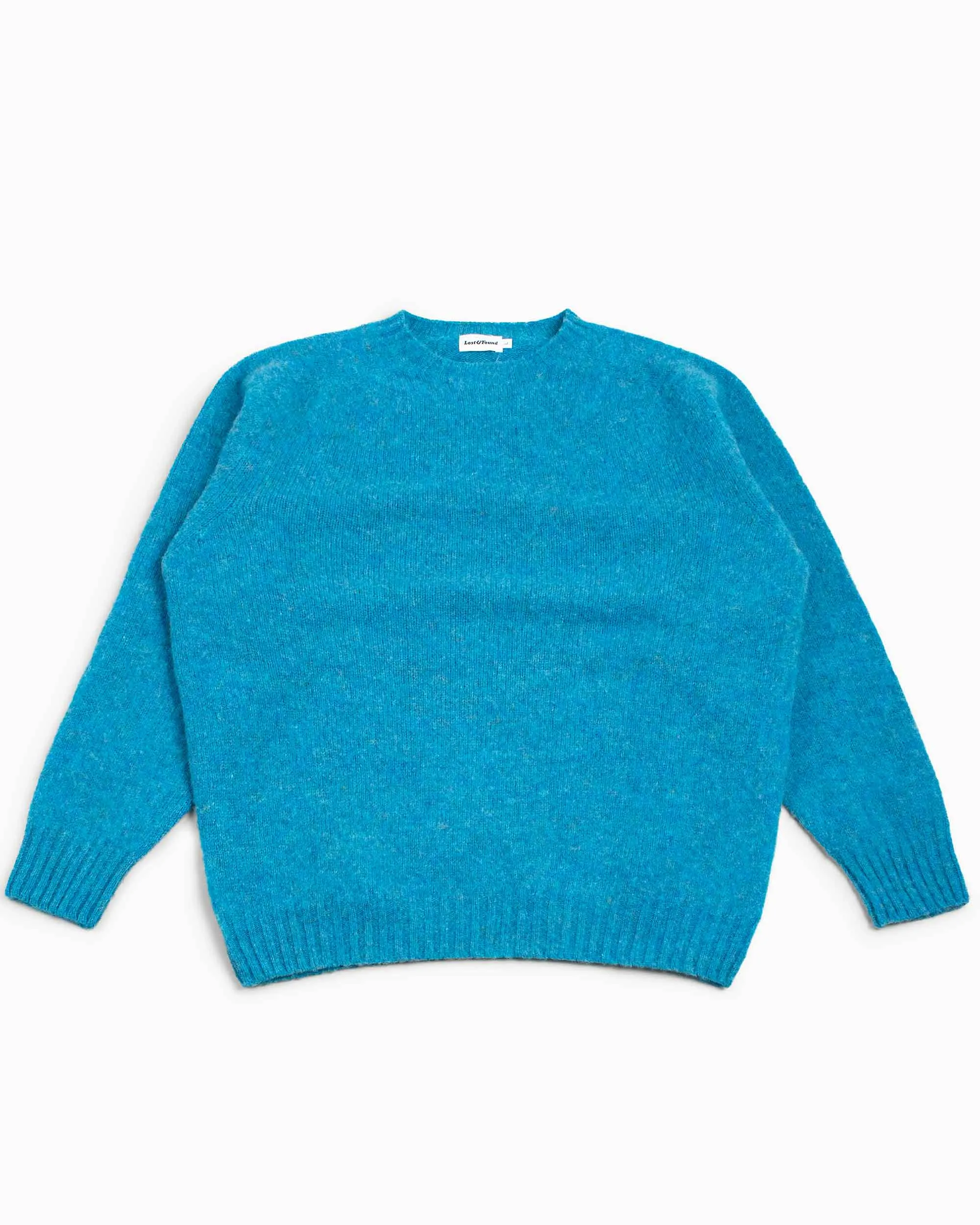 goes with boots Lost & Found Shaggy Sweater Azure