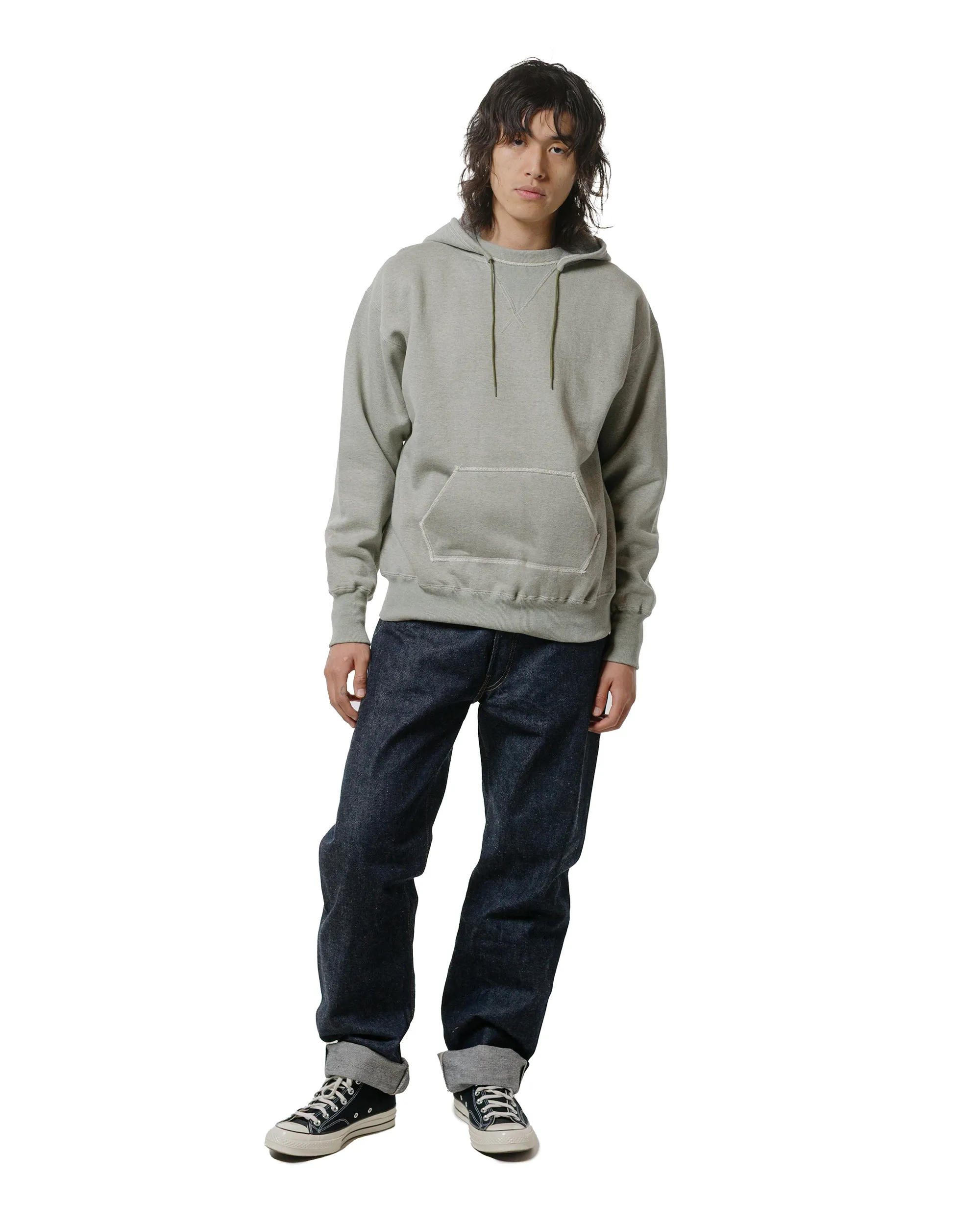 Warehouse Lot. JG-CS21 Back-Panel Afterhood Green Heather Core Comfort