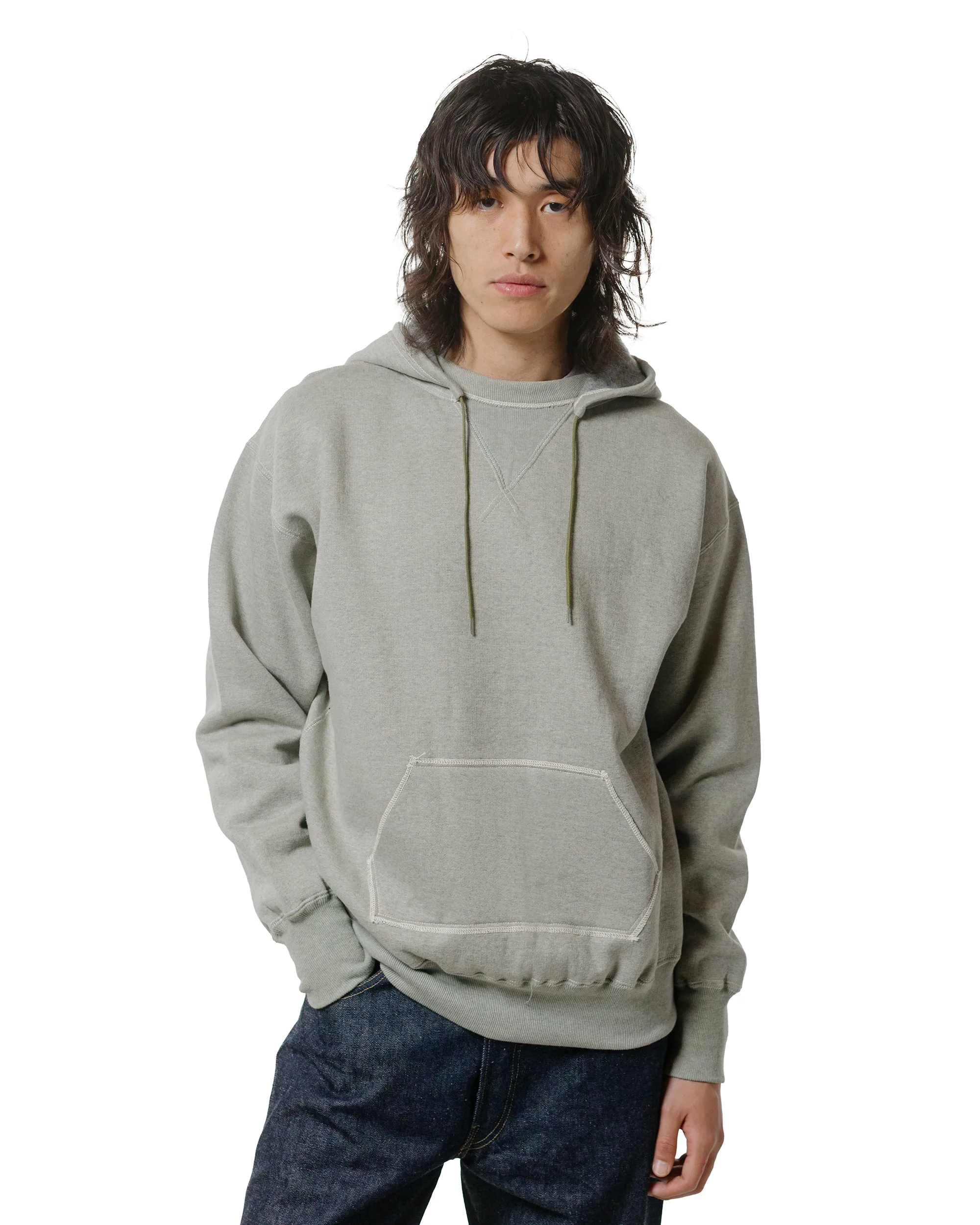 Warehouse Lot. JG-CS21 Back-Panel Afterhood Green Heather Trendy Top Minimal Look