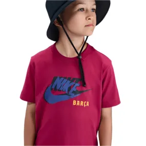 Stylish Layering Casual All-Day Nike Youth Barcelona 25/26 Swoosh T-Shirt (Noble Red)