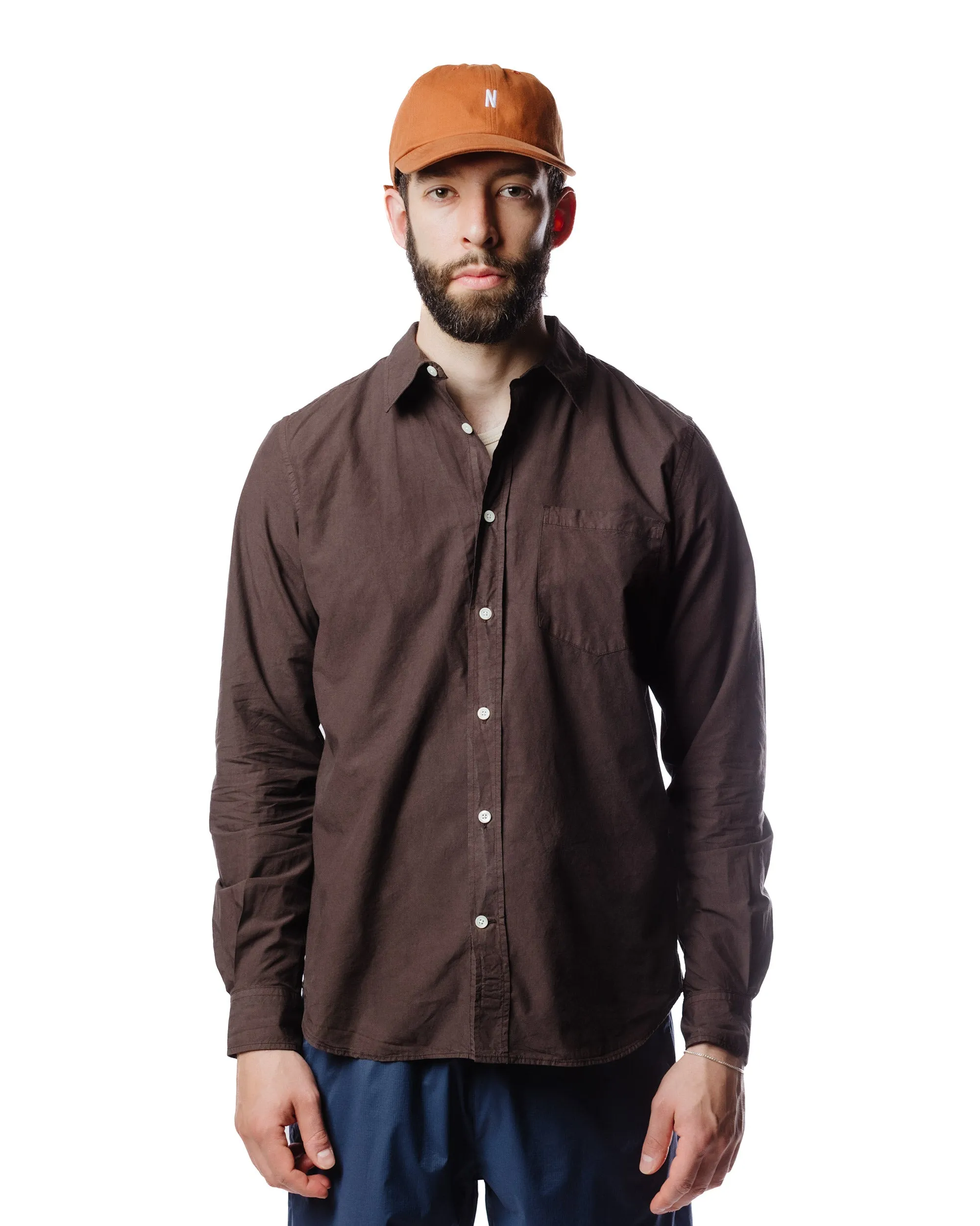 Lace Accent Norse Projects Osvald Tencel Espresso