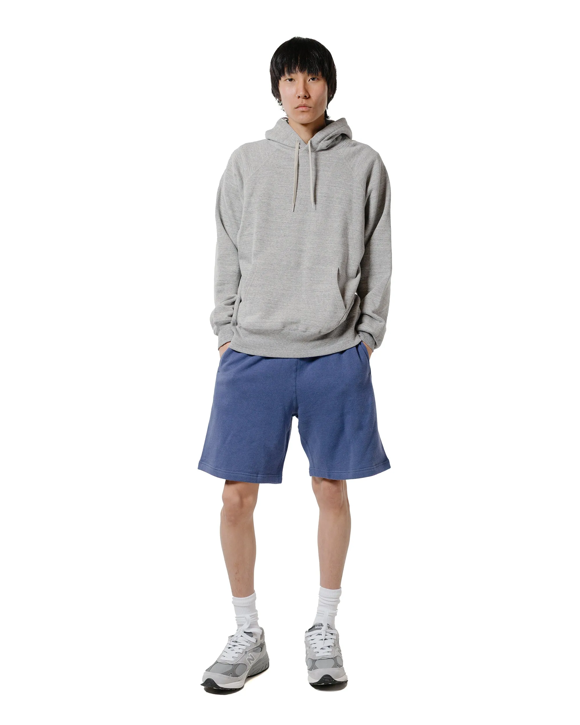 The Real McCoy??s MC24118 9 Oz. Loopwheel Raglan Hooded Sweatshirt Gray Cozy Outfit Thin
