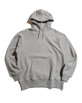 Simple Comfort Fleece Lining The Real McCoy??s MC24118 9 Oz. Loopwheel Raglan Hooded Sweatshirt Gray