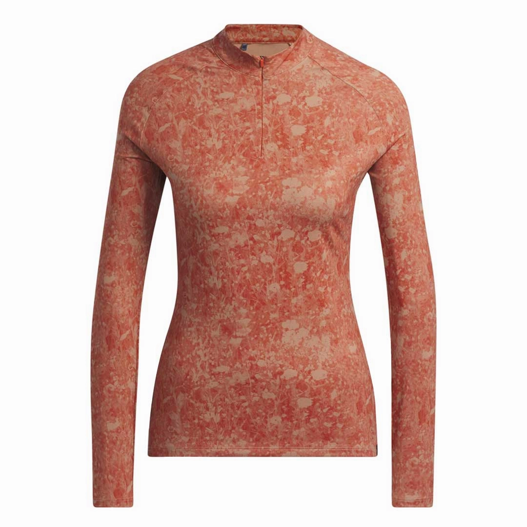 Form Fitting Full Sleeve Design adidas - Women's Ultimate365 Tour Long Sleeve Printed Golf Polo (HS8979)