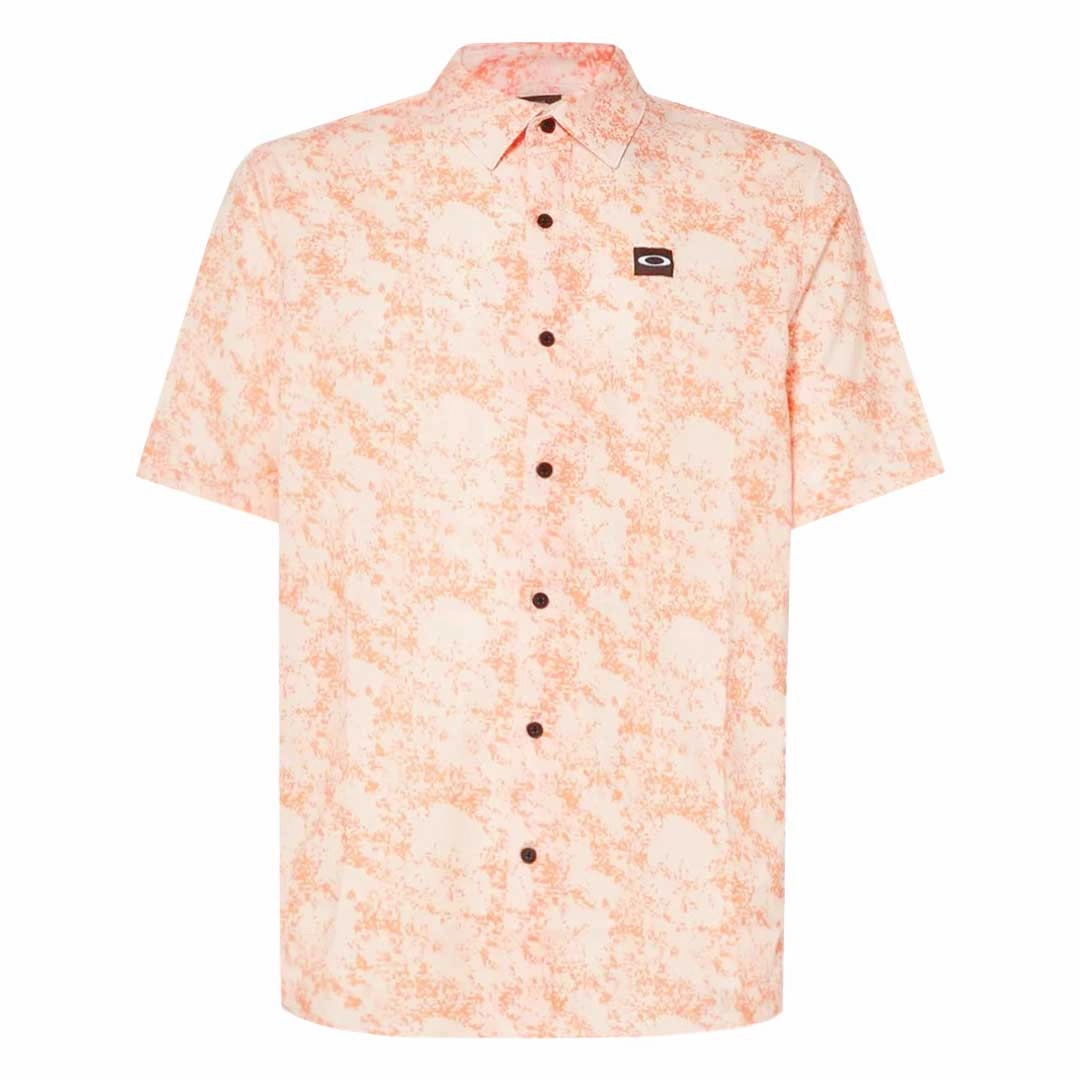 Oakley - Men's Sand Camo Woven Short Sleeve Shirt (FOA404369 9SD) Hybrid Fabric Blends