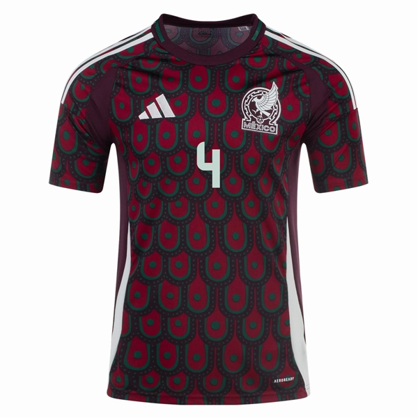 Comfort Optimized Lining Tear Resistant Construction Adidas Mens Mexico Edson ??lvarez Home Jersey 24/25 (Multicolor)