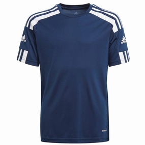 adidas Youth Squadra 21 Jersey (Navy) Durable Double Needle Hem Agile Motion