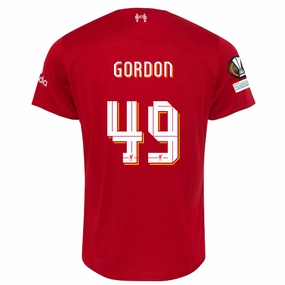 Nike Liverpool Kaide Gordon Home Jersey w/ Europa League Patches 23/24 (Red/White) Everyday Wear